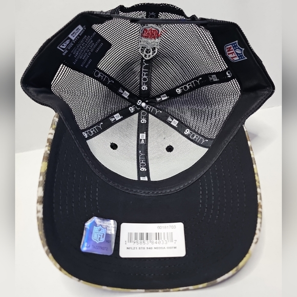 New Orleans Saints NFL Salute To Service New Era 9FORTY Men’s Snapback Hat Cap - Picture 5 of 6